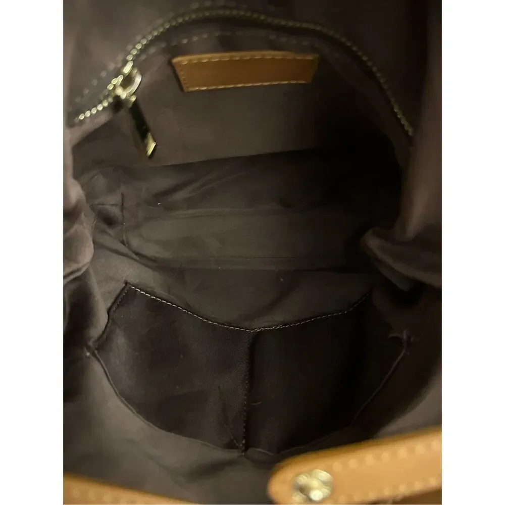 Valentina Fiore woven genuine Italian leather shoulder bucket bag minimalist - Picture 14 of 16